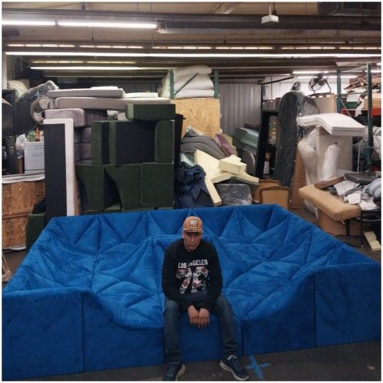 BRAND NEW DUNE SOFA COUCH SET SIZE 12X12X12X12FT,VELVET FABRIC CUSTOM MADE AVAILABLE