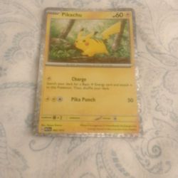 Pikachu Card