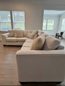 L-Shaped Sectional Sofa - All Pillows Included