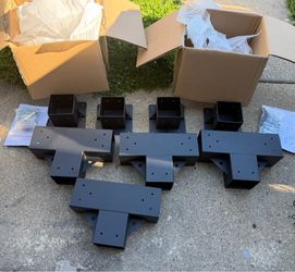 New Neorexon Pergola Kit Elevated Wood Stand Kit Woodwork for  4 "x 4"