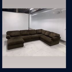 Comfy Brown Sofa Couch 