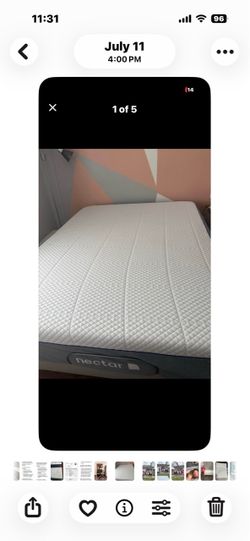 Sleep number adjustable bed frame/base with Nectar Mattress