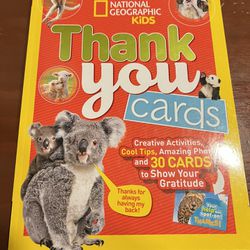 NATIONAL GEOGRAPHIC KIDS  Thank you cards  Creative Activities, Cool Tips, Amazing Photos and 30 CARDS to Show Your Gratitude