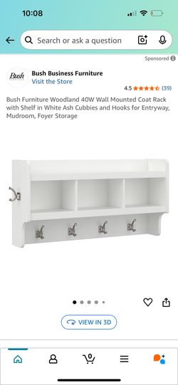 Coat Rack With Shelf And Cubbies 