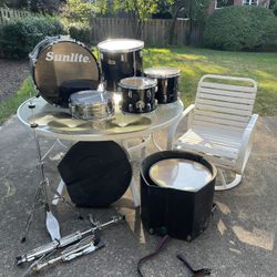 Sunlite Drum Set Semi-professional For Beginner Or Advanced 