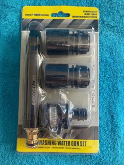 High Pressure Water Hose Spray Nozzle Kit – New