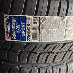 225/45/18 Bfgoodrich Advantage Sport