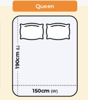 queen size mattress and bed frame