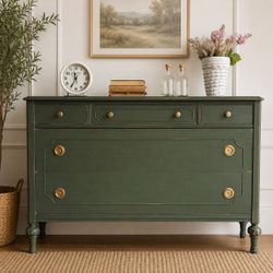 Awesome Shabby Distressed solid wood long dresser