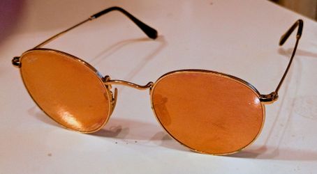 Ray Ban Sunglasses Roumd Metal w/Case