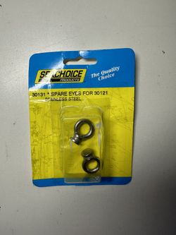 FENDER LOCK SPARE EYES REPLACEMENT EYES STAINLESS PAIR MARINE SEACHOICE 30131