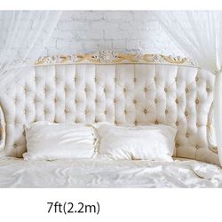 7x5ft Boudoir Photography Backdrops Elegant Bedroom Headboard 