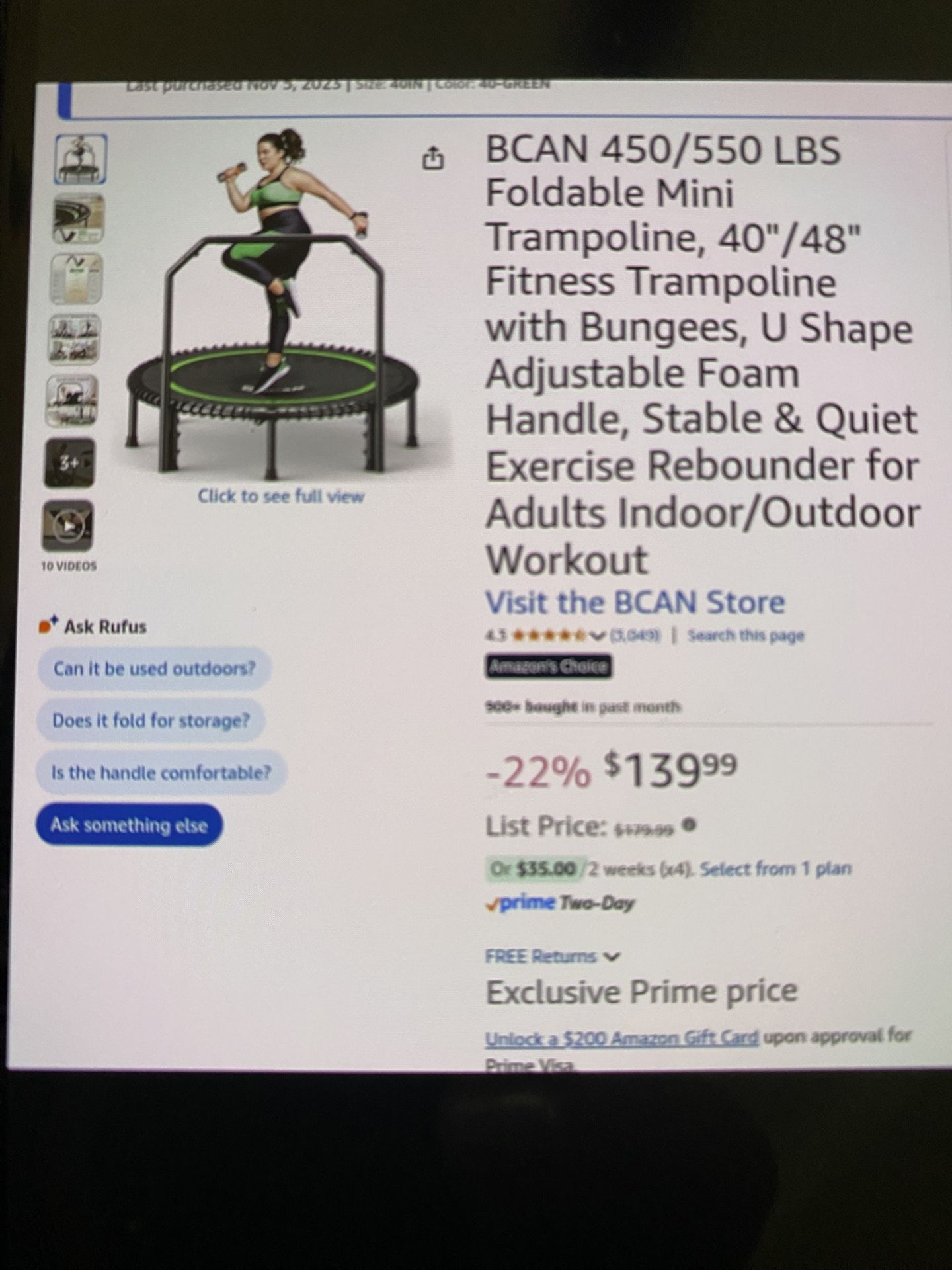 Mini Trampoline