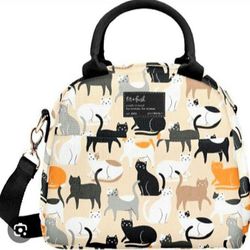 Fit + Fresh Portland Insulated Lunch Bag in the "Herding Cats"