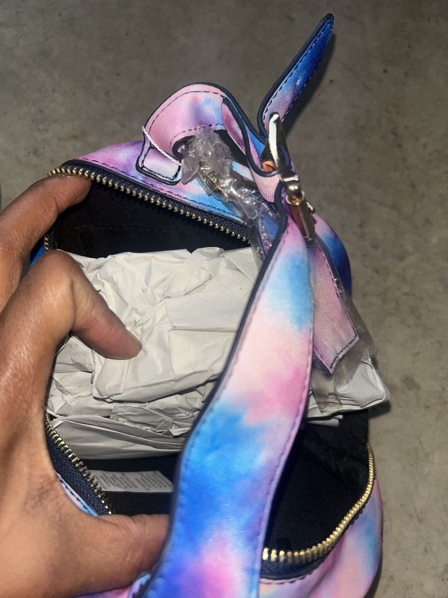 Acrylic Wristlet Purse (Purple/Blue) – NEW