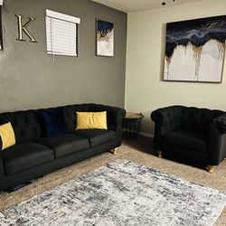 Sofa Set And Wall Decor