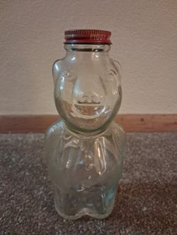 Vintage New England Syrup Glass Piggy Bank