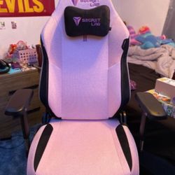 Pink Secret Lab Gaming Chair