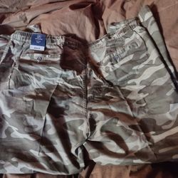 BRAND NEW WIT TAG GEORGE STRETCH TAPERED LEG CAMO MENS PANTS SIZE 40-42