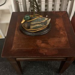 Vintage Duck Lamp End Table 