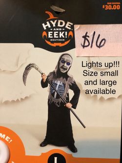 NEW Halloween Costume size small and large (LIGHTS UP!!!)