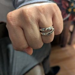 7.5 Sterling Silver ALLURE Signed Ring.