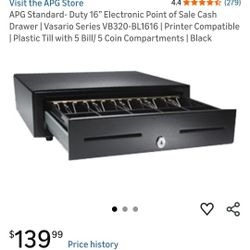 APG Standard- Duty 16” Electronic Point of Sale Cash Drawer