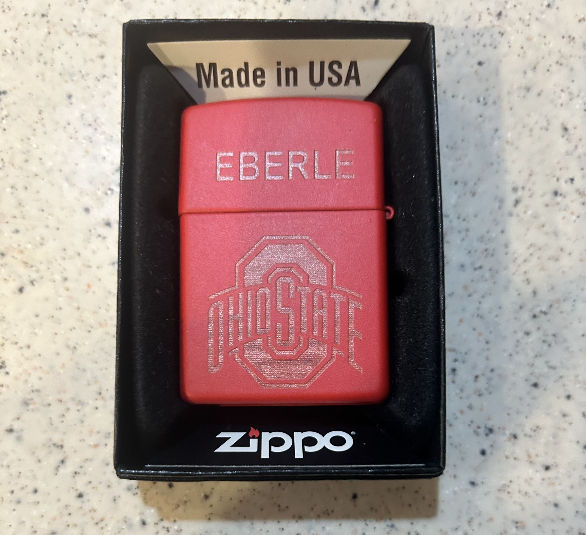 Red Zippo Ohio State Lighter