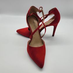 Red High Heel Velvet For Girl