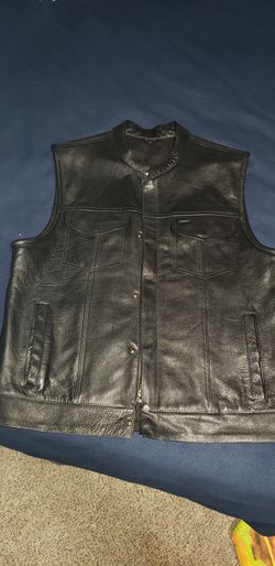 Leather vest