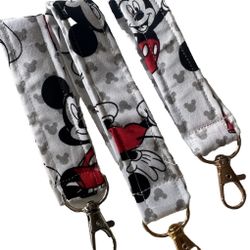 Lot Of 3 Mickey Mouse Keychain Bag Clips 