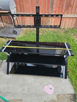 Glass tv stand