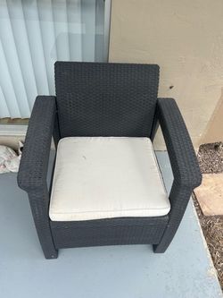 Rattan Chair with Cushion