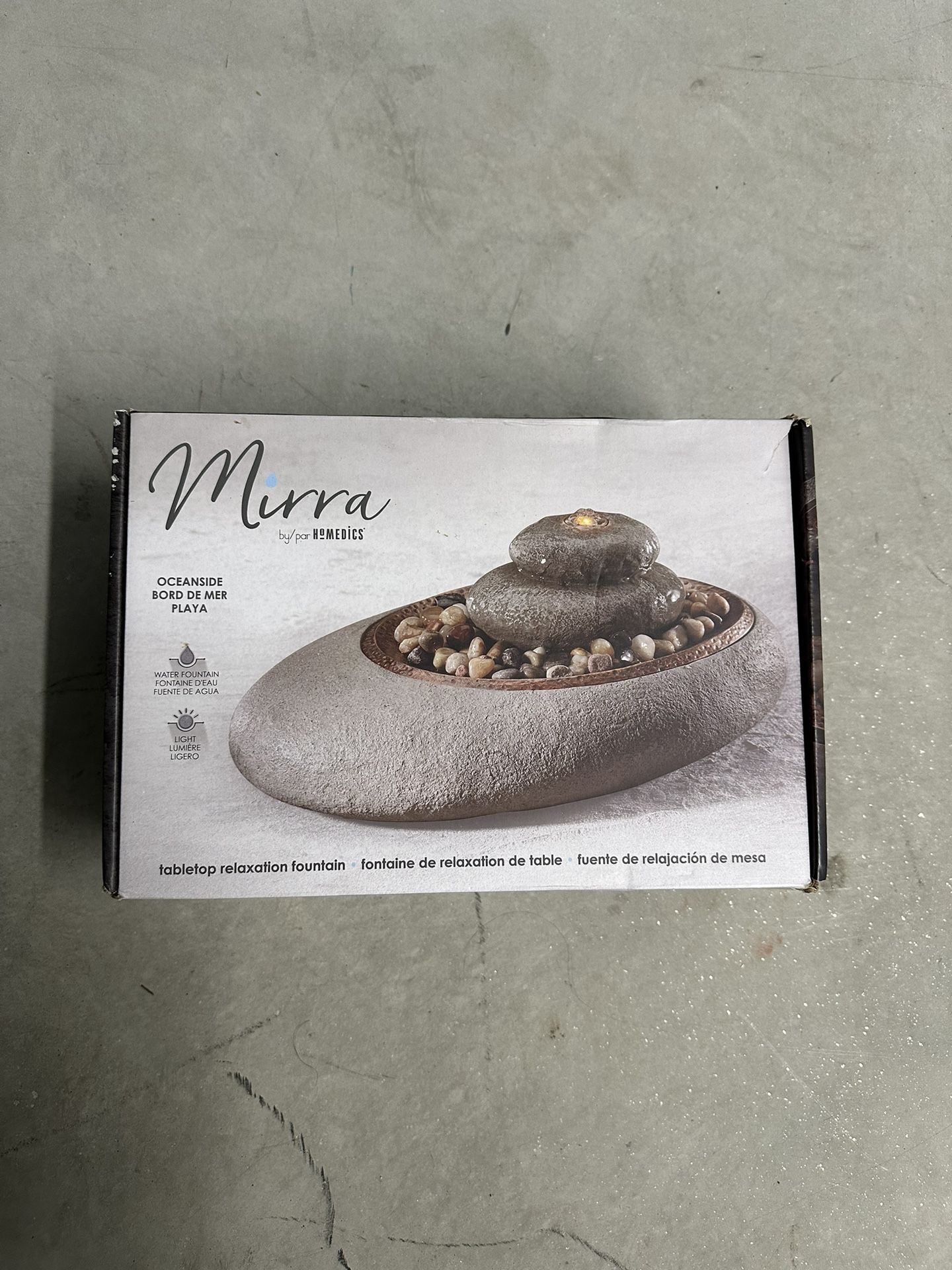 Mirra by Homedics Oceanside Tabletop Relaxation Fountain