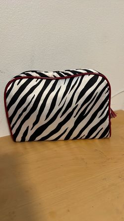 Worldwide Dreams Zebra Print Cosmetic Travel Bag