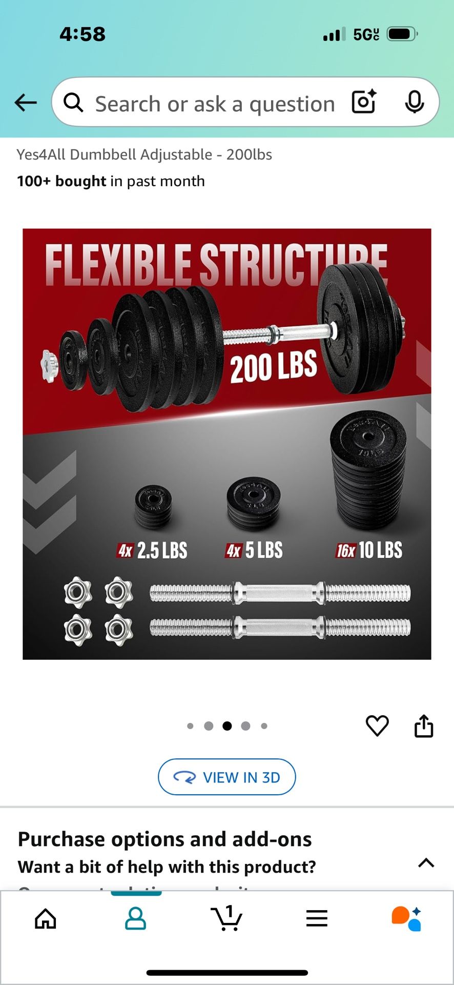 Adjustable dumbbells
