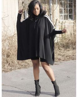 Black jersey shirt dress XL