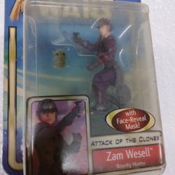 Zam Wessell Star Wars Attack of the Clones Bounty Hunter Action Figure


