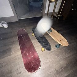Three Skateboards 