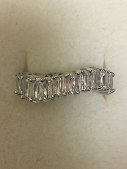 925 Silver Ring with Baguettes
