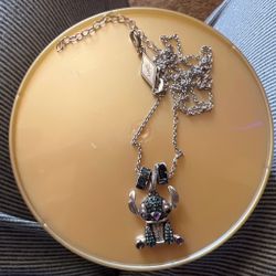 Disney Treasures Lilo & Stitch London Blue Topaz, Amethyst & Diamond Necklace