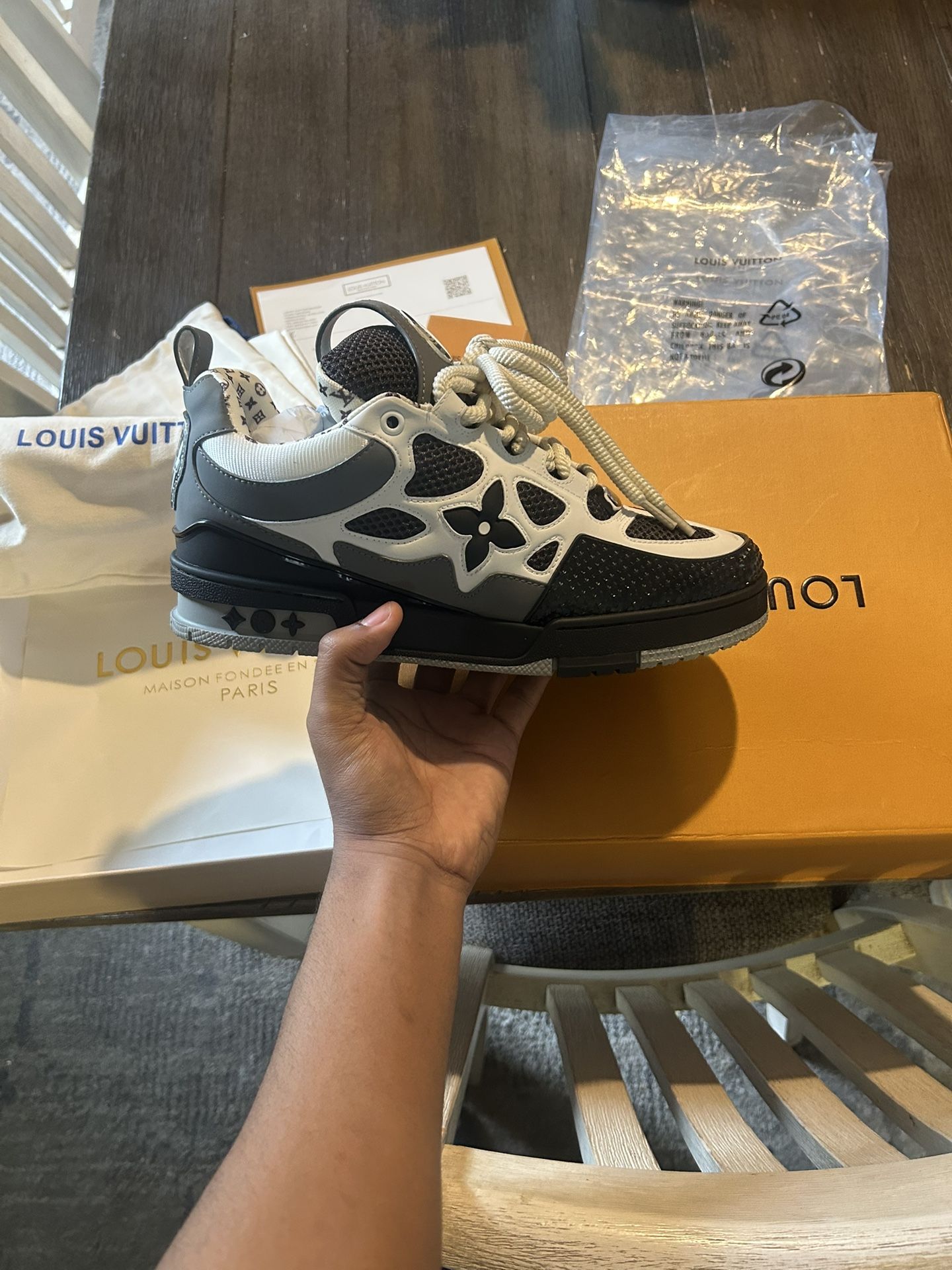 LV Skate 'Grey Black' Size 42
