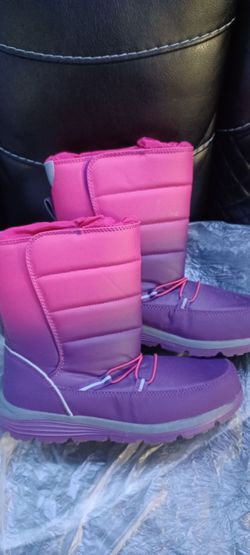 Big Girls Boots Size 7M Youth The Lands End Thermolite  New