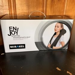 Masajeador Shiatsu de cuello y espalda con calor, masajeador eléctrico de hombros, almohada de masaje para cuello, espalda, hombros, pies y piernas. A