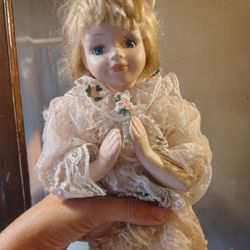 Porcelain Praying Doll 