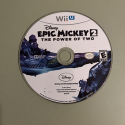 Disney Epic Mickey 2: The Power of Two (Nintendo Wii U, 2012) Disc Only