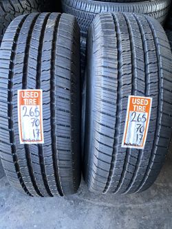 Used tires with 90% tread new tires open Sunday’s 8:00am to 5:00pm 16714 unión st Victorville