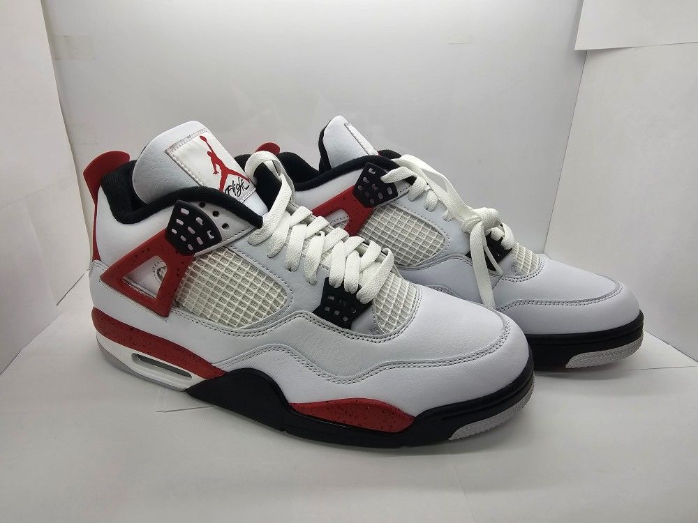New Mens Air Jordan 4 Red Cements Basketball Shoes Dh6929-161 Size 10.5