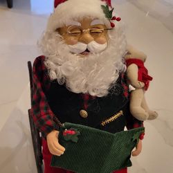 Christmas Santa in a Chair