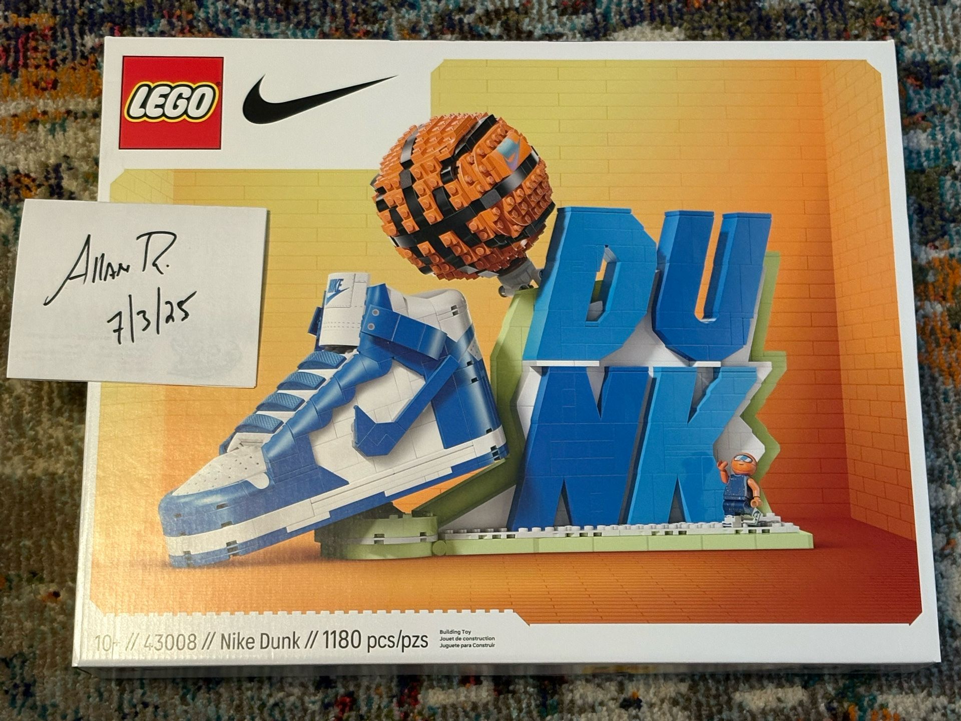 Lego 43008 Nike Dunk x Lego New Sealed
